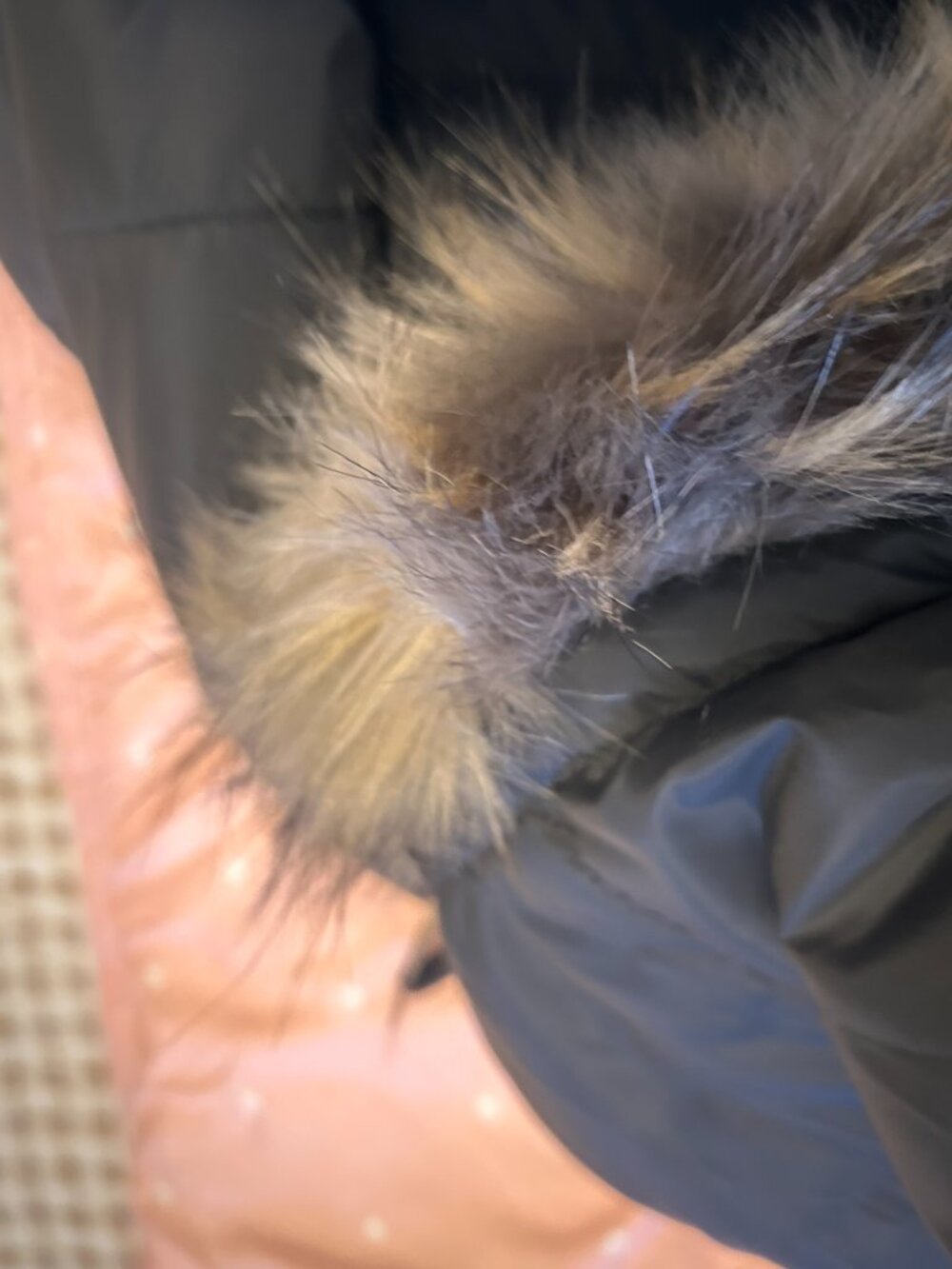 . Maralyn & Me Puffer Coat Gently Used Size 1X (Fits Like 2X) – Faux Fur Hood - Picture 6 of 7